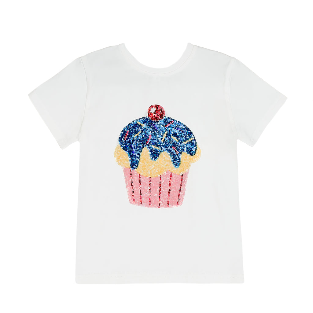 Sequin Cupcake Kid Shirt