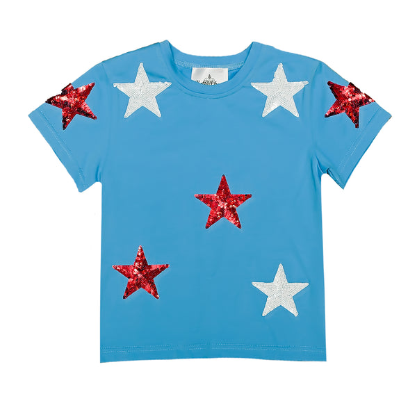Sequin Stars Kid Tee