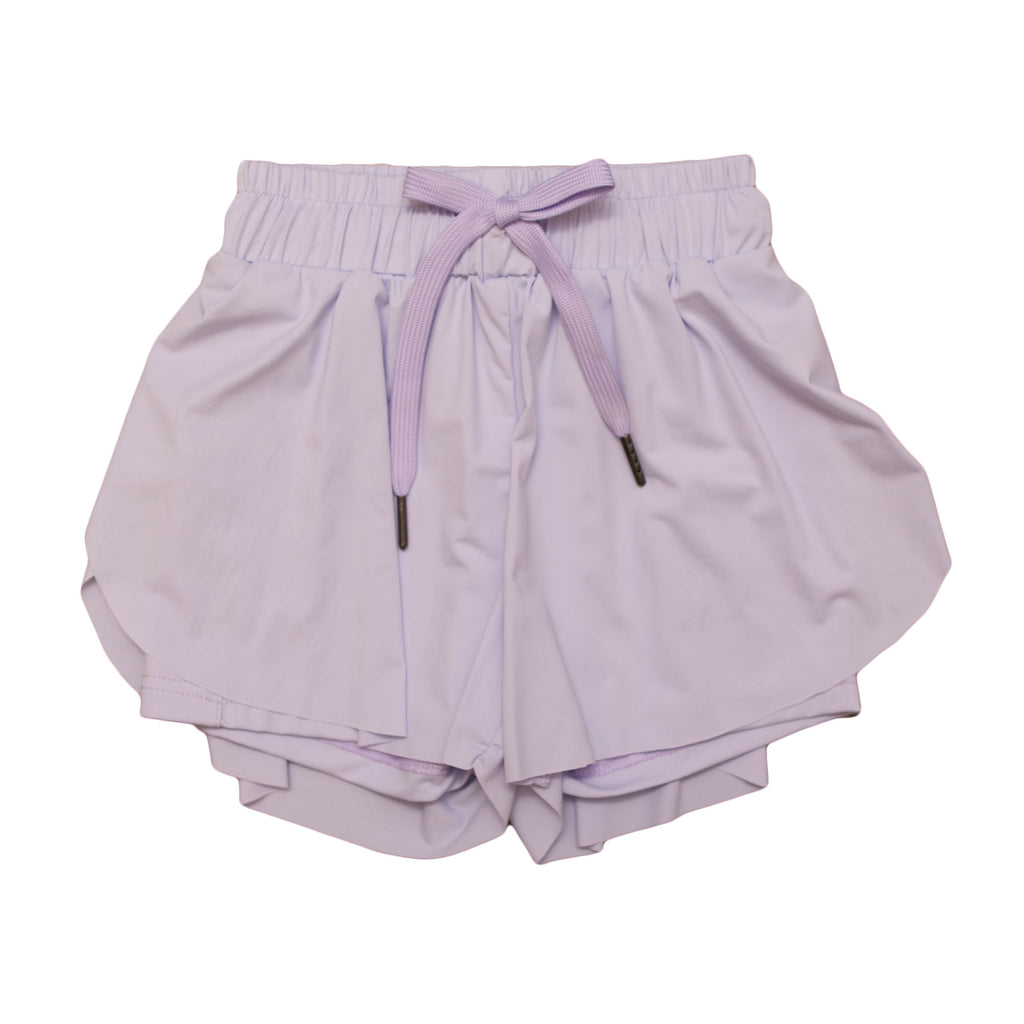 Lavender Kid Butterfly Shorts