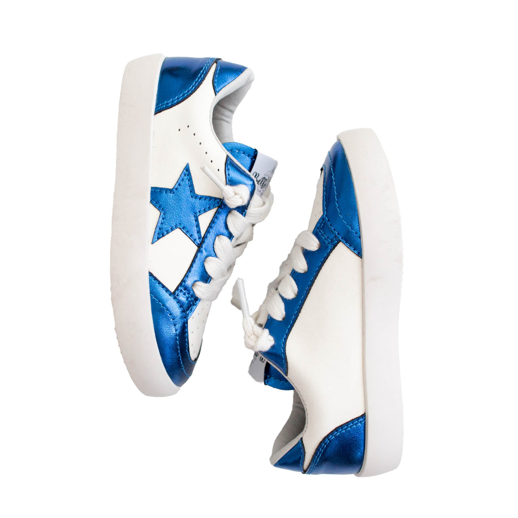 Royal Blue Star Adult Sneakers (White Soles)