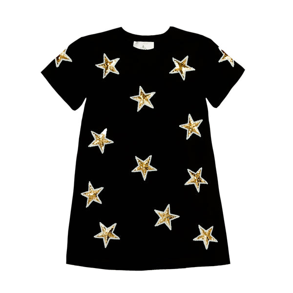 Black and Gold Star Dress 4