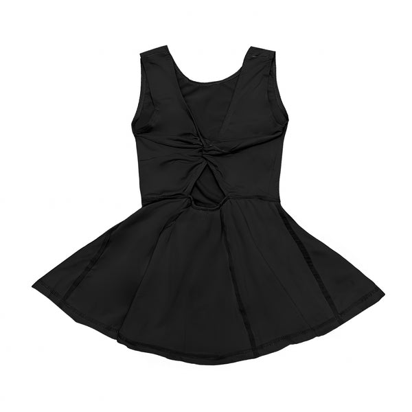 Black Athleisure Kid Dress