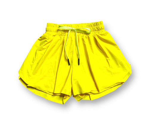 Yellow Butterfly Shorts