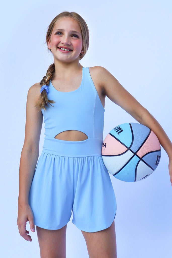 Light Blue Kid Romper