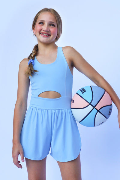 Light Blue Kid Romper
