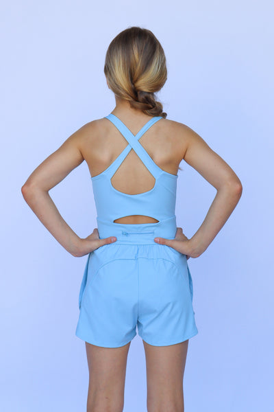 Light Blue Kid Romper