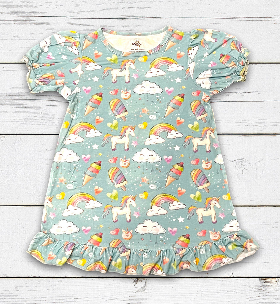 Unicorn Bamboo Play Dress