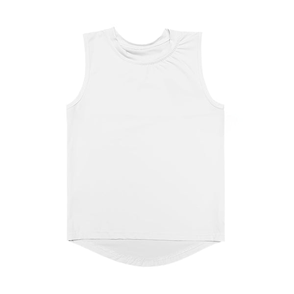 White High Low Kid Top
