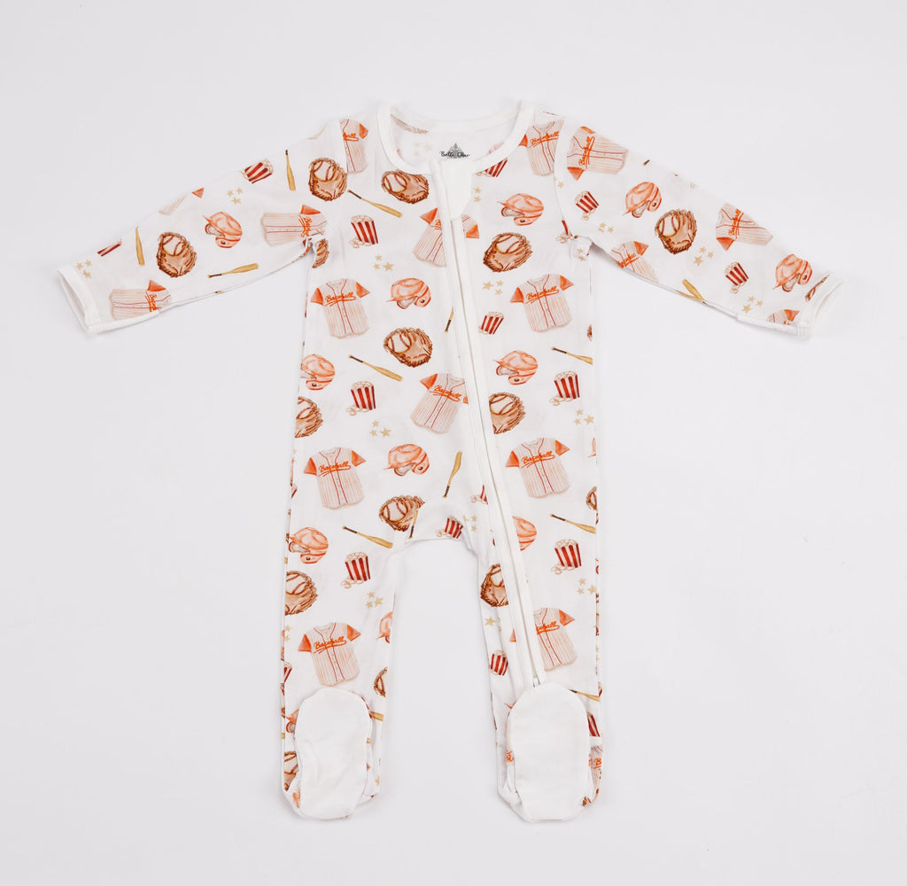 Baseball Bamboo Romper