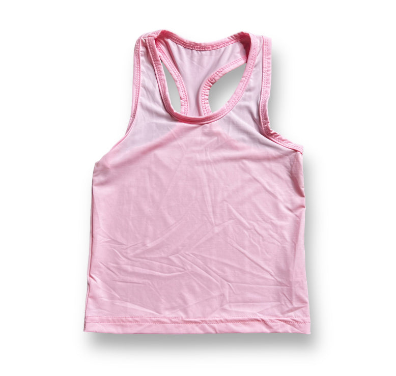 Light Pink Razorback Kid Tank