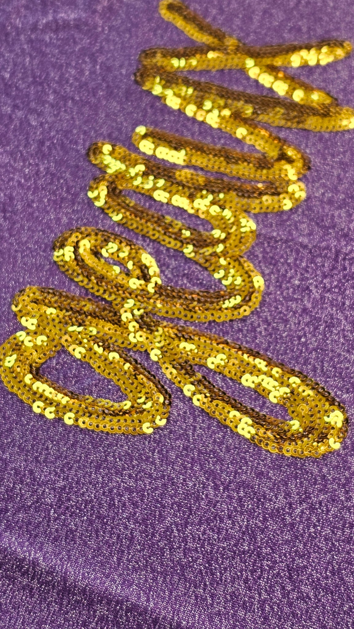 Geaux Purple Glitter Kid Tank