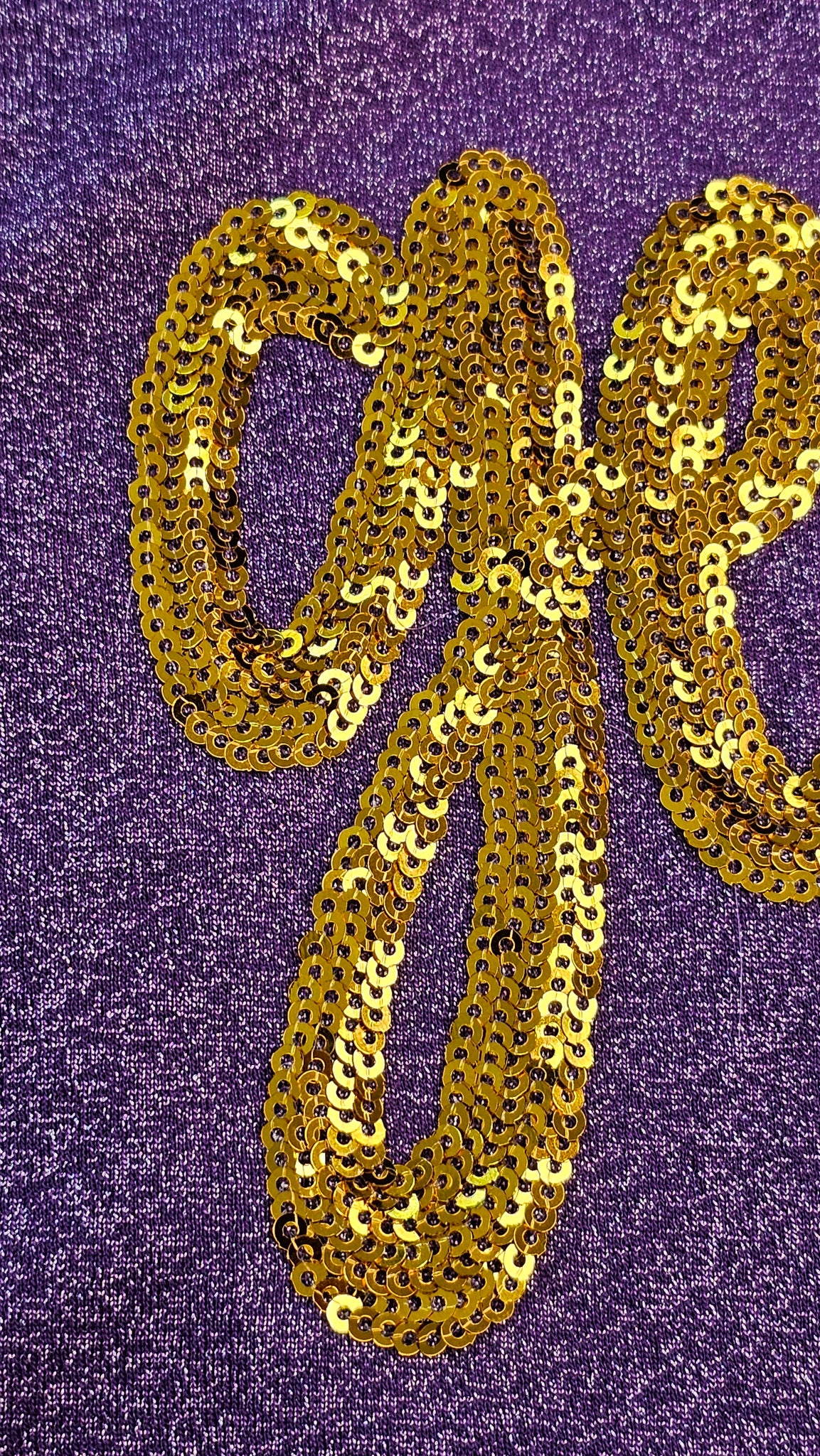Geaux Purple Glitter Kid Tank
