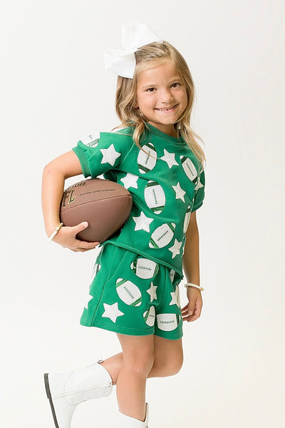 Green Football Top