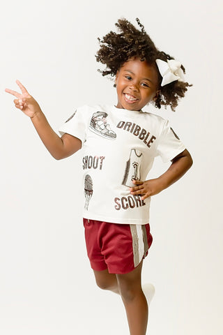 Maroon Basketball Shirt