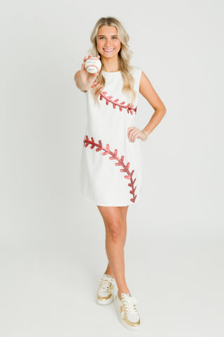 White Baseball Dress