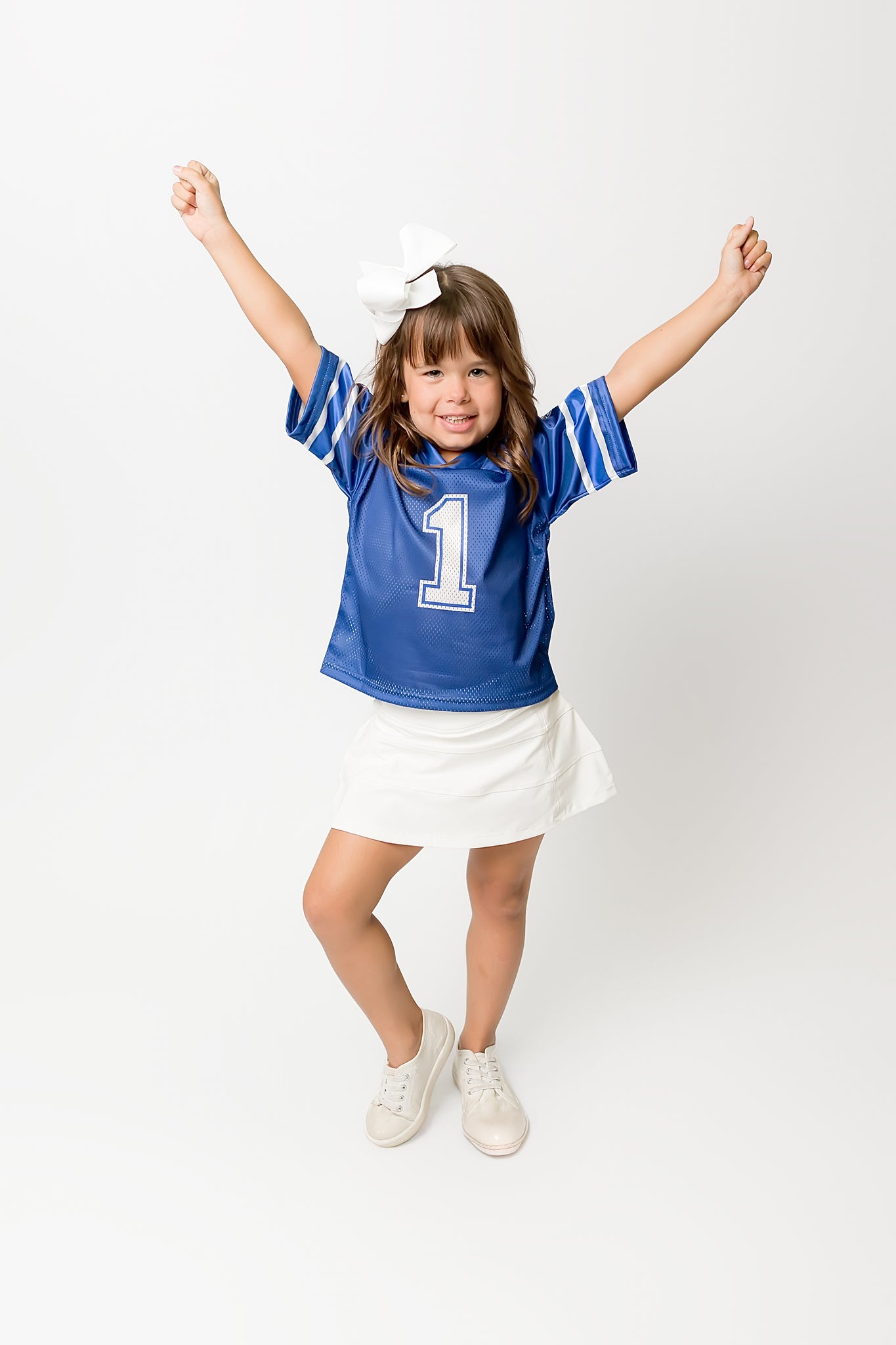 Kids' Royal Blue & White Football Jersey