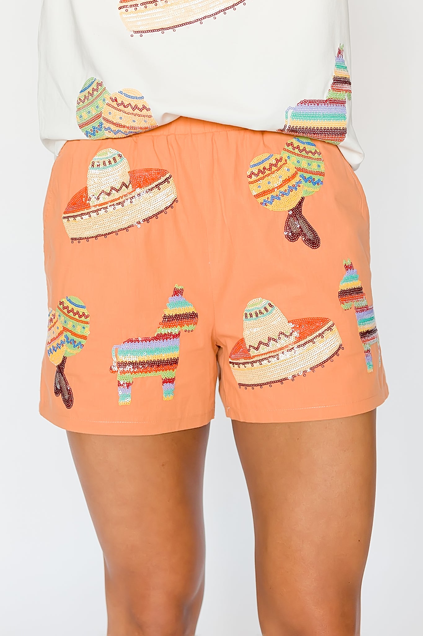 Sequin Fiesta Adult Shorts