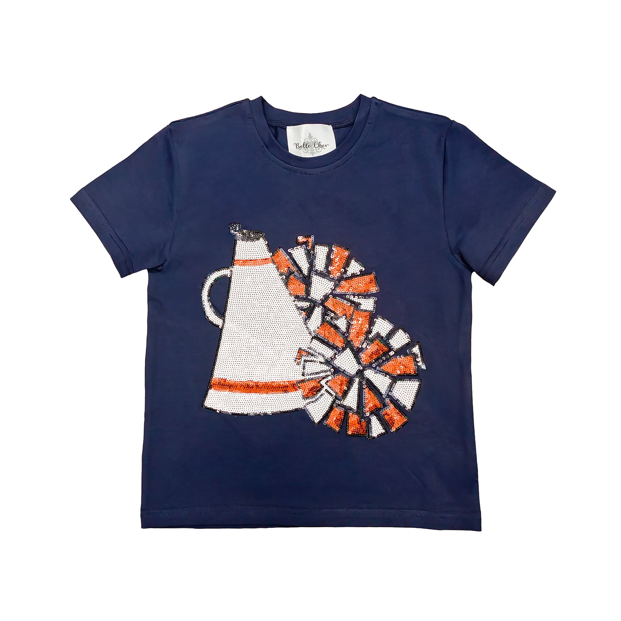 Kids' Megaphone Shirt - Navy and Orange