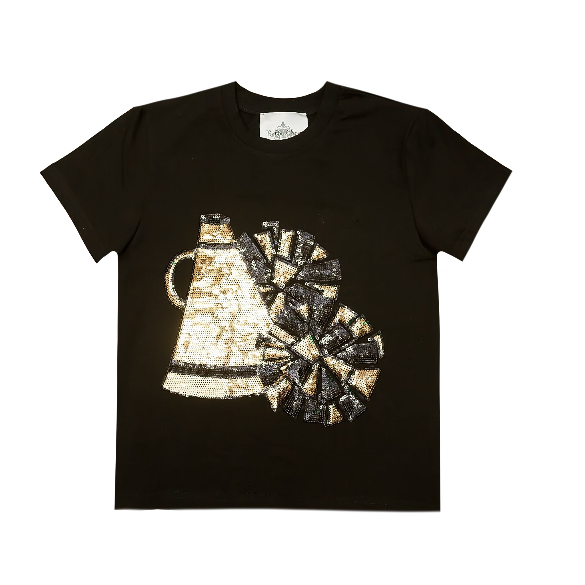 Kids' Megaphone Shirt - Black and Gold