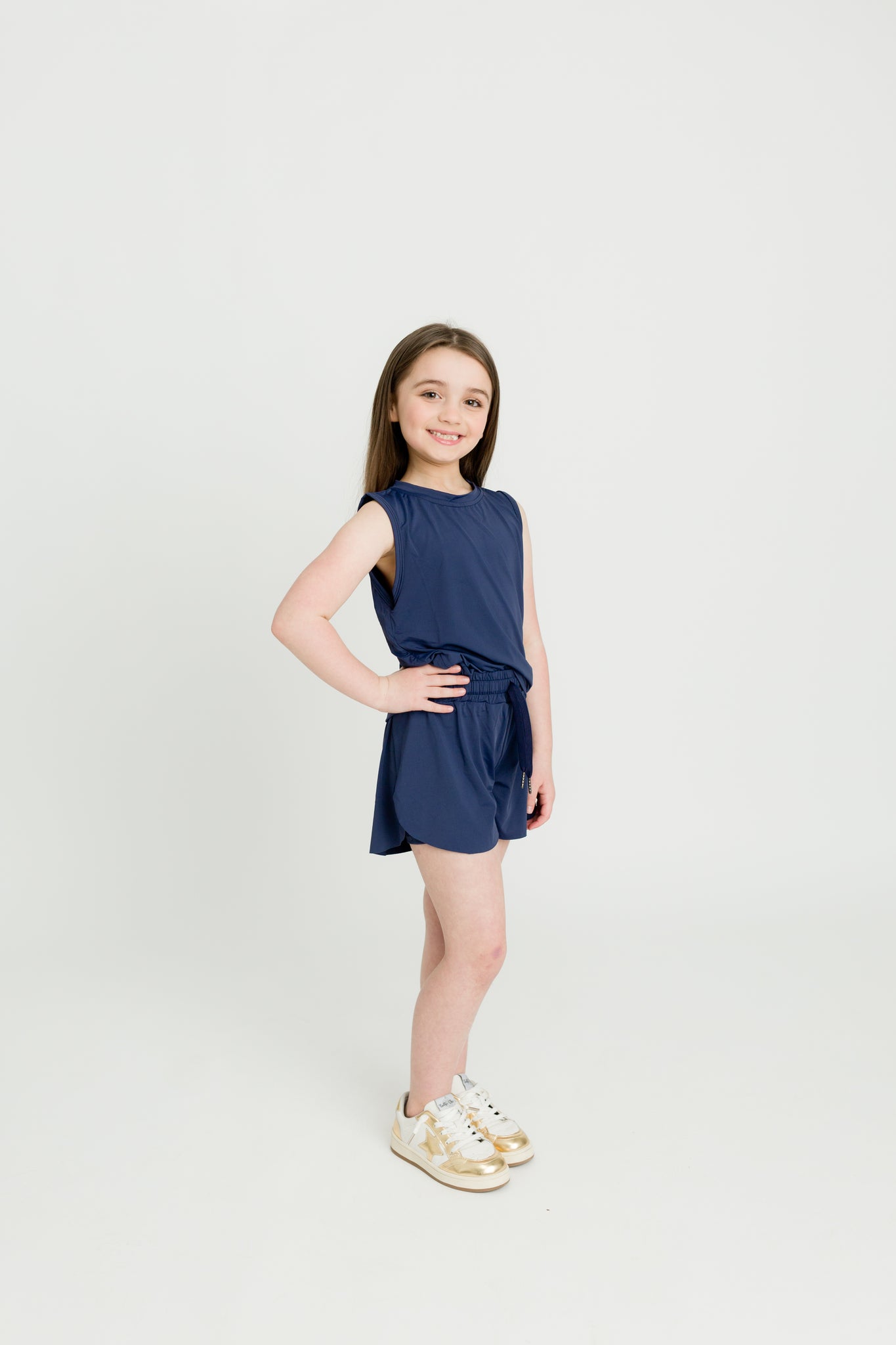 Navy Blue Butterfly Shorts