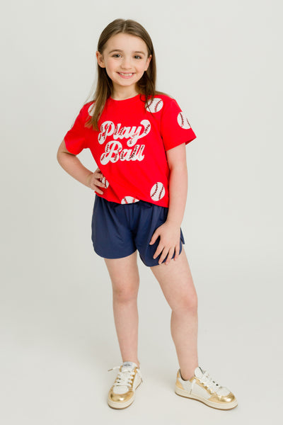 Red Play Ball Kid Shirt