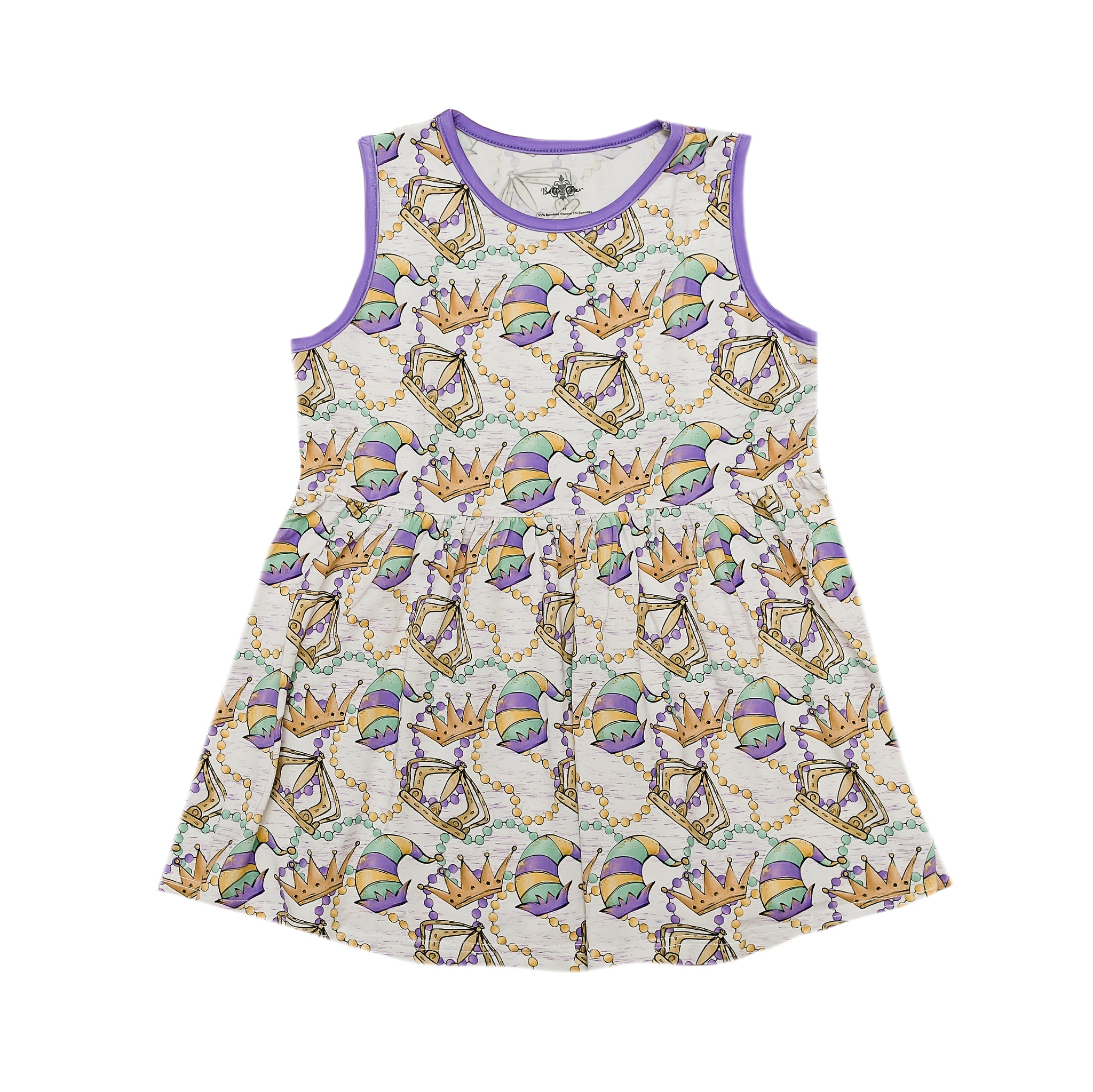 Mardi Gras Royal Twirl Dress
