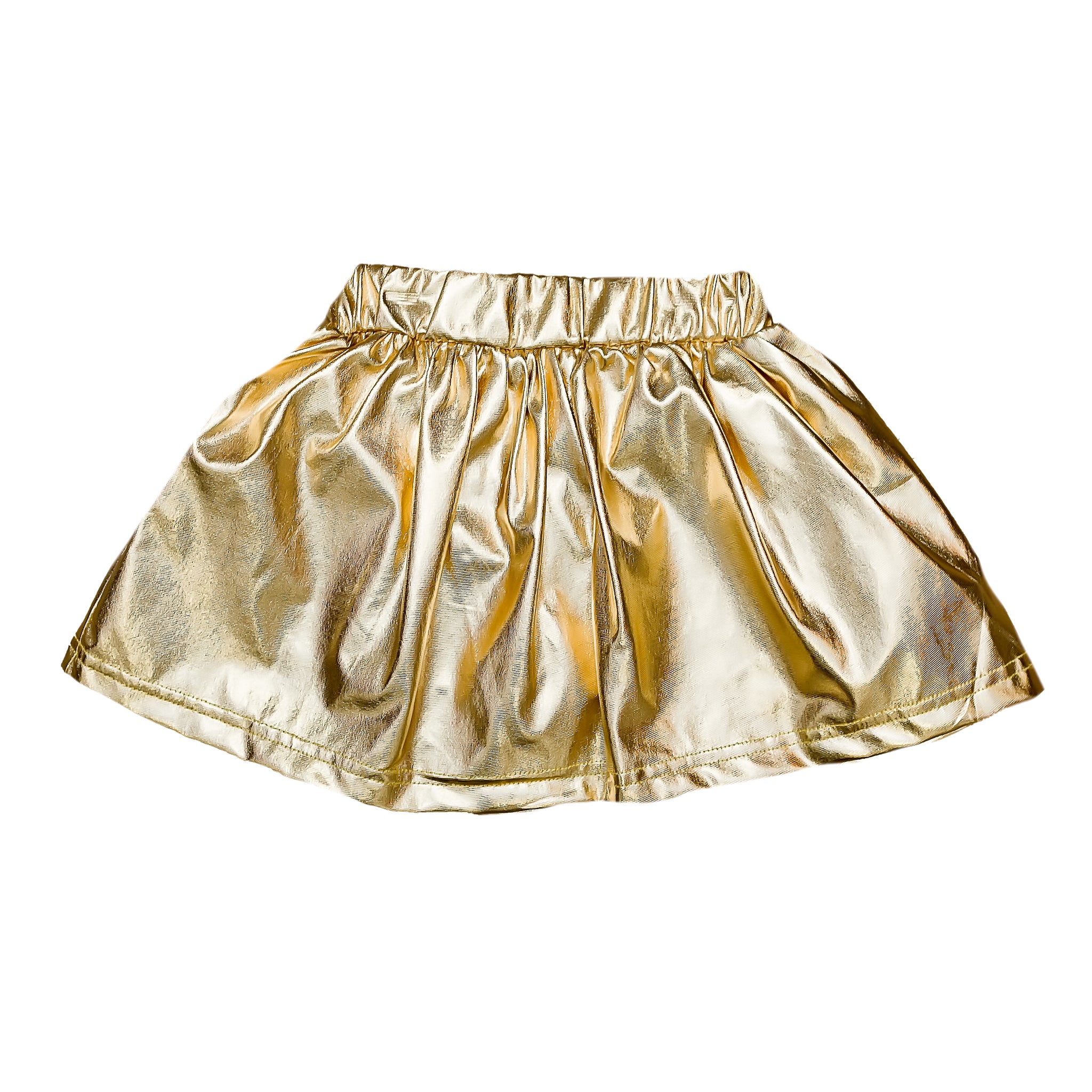 Kids' Metallic Skort - Gold