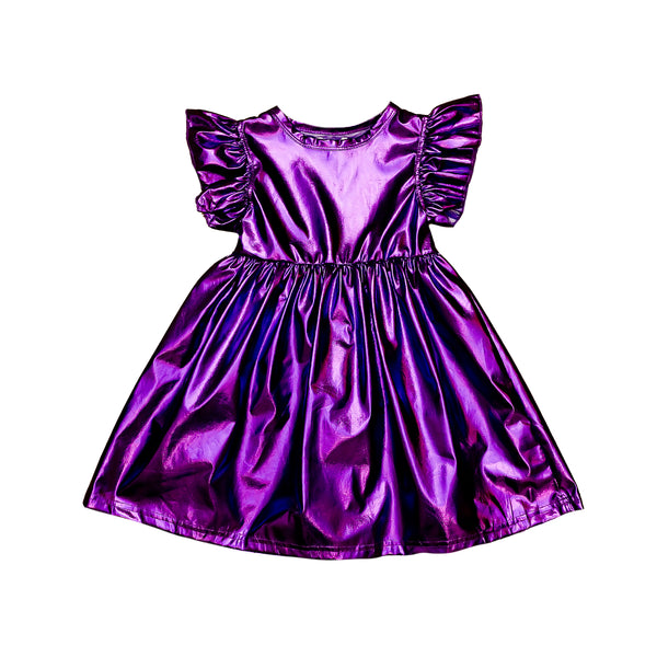 Purple Metallic Dress