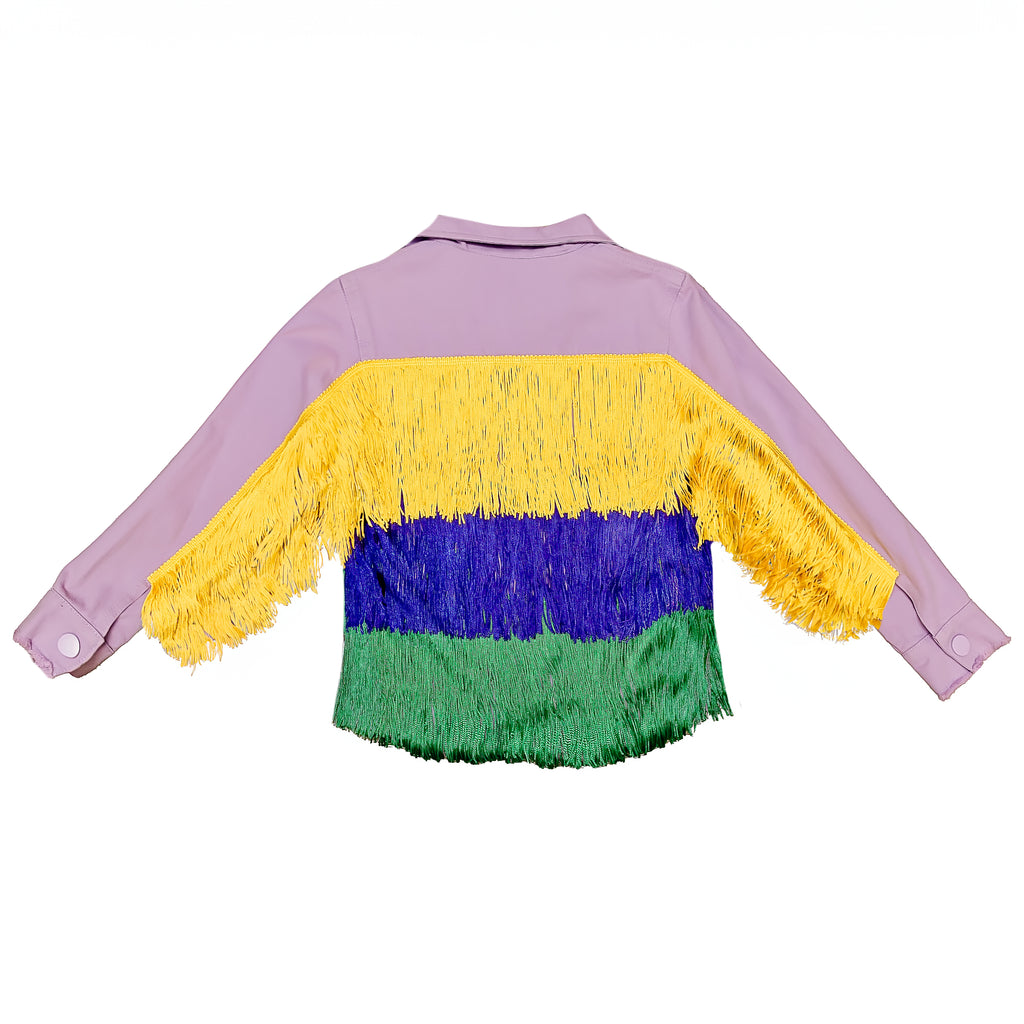 Lavender Fringe Jacket