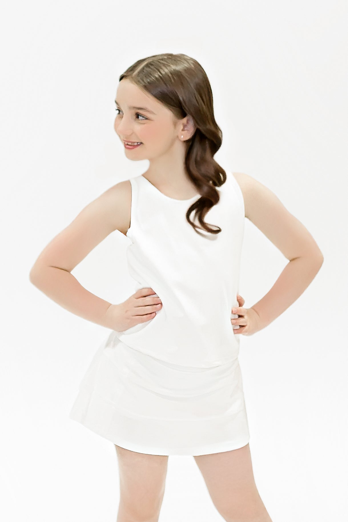 White Razorback Top