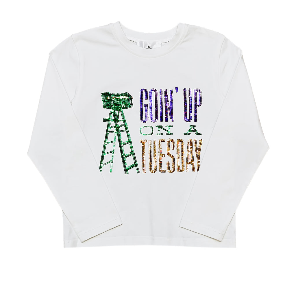 Goin' Up on a Tuesday Sequin Long Sleeve (Kids)