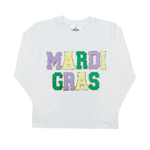 Mardi Gras Chenille Kid Long Sleeve