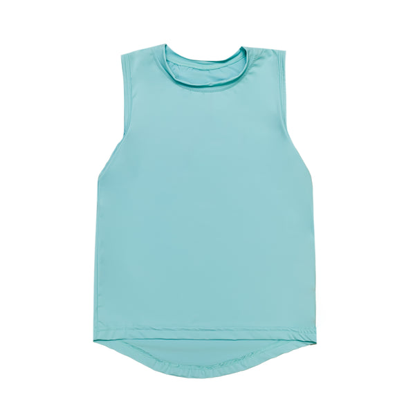 Light Blue High Low Tank