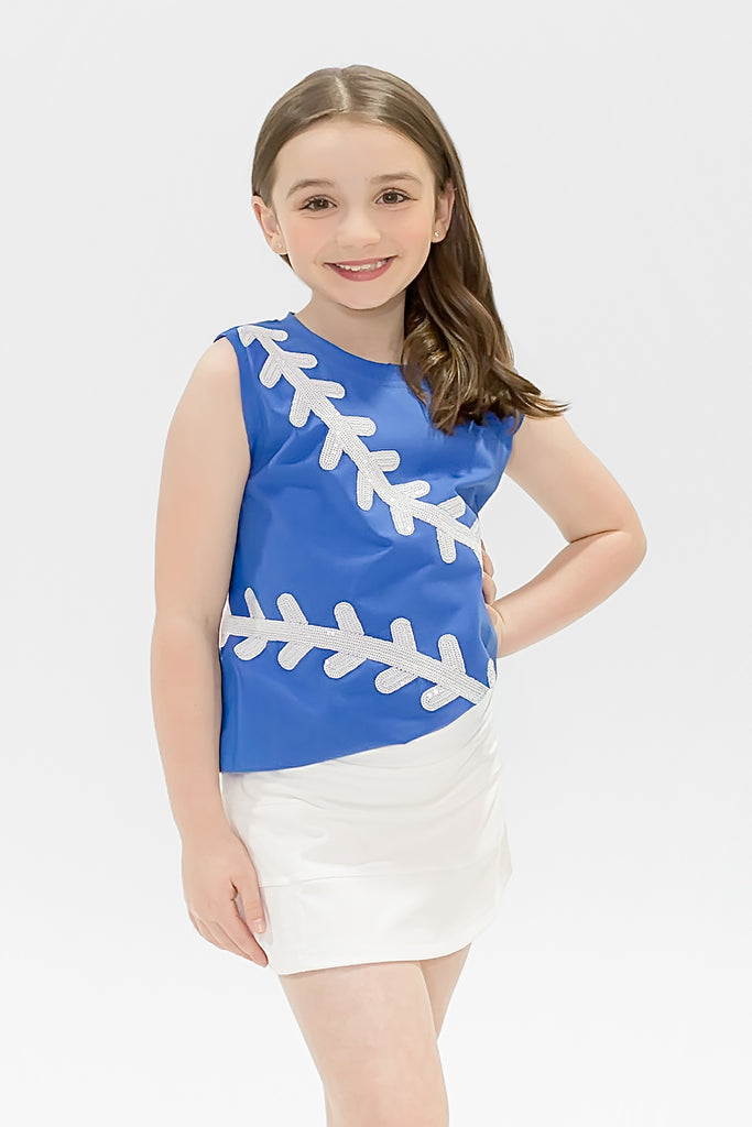 Baseball Royal Blue Tank