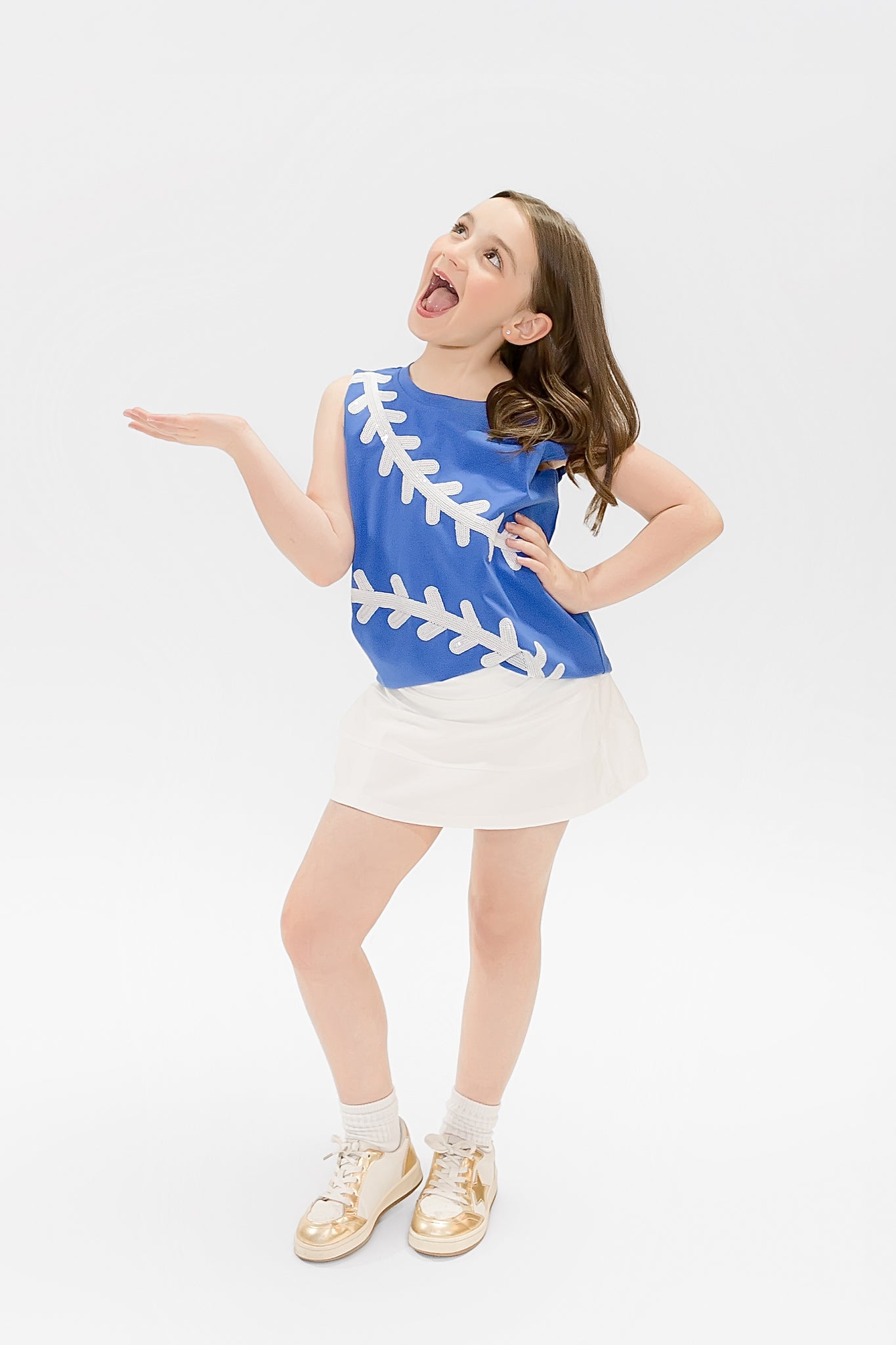 Baseball Royal Blue Tank