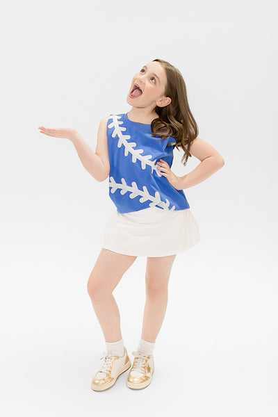 Baseball Royal Blue Tank