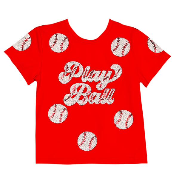 Red Play Ball Adult Shirt