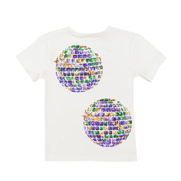 White Disco Ball Kid Shirt