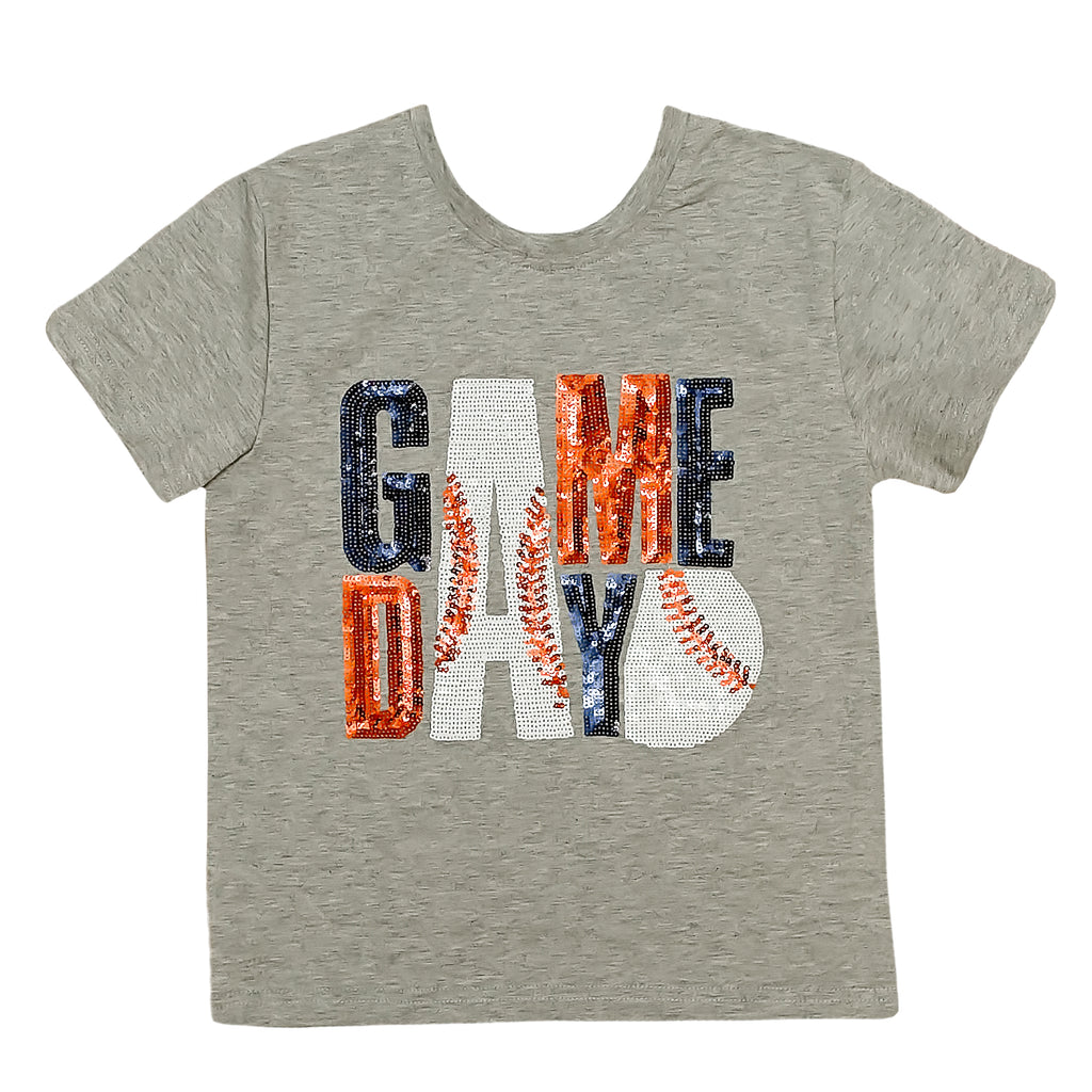 Gameday Navy and Orange  Shirt