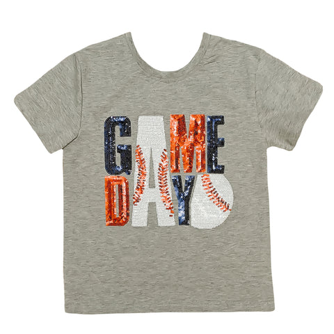 Gameday Navy and Orange  Shirt