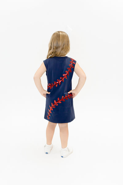 Baseball Navy and Red Dress