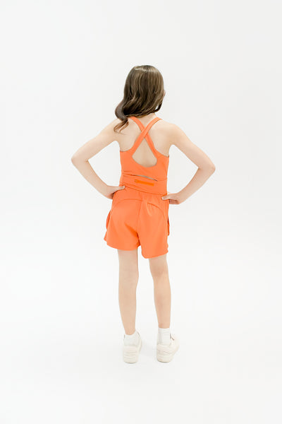 Haddie Romper - Tangerine