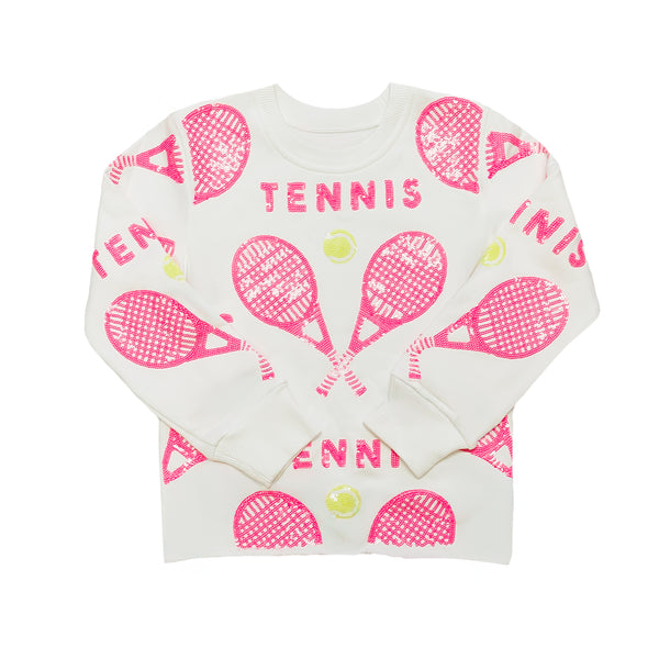 Hot Pink Tennis Sweatshirt