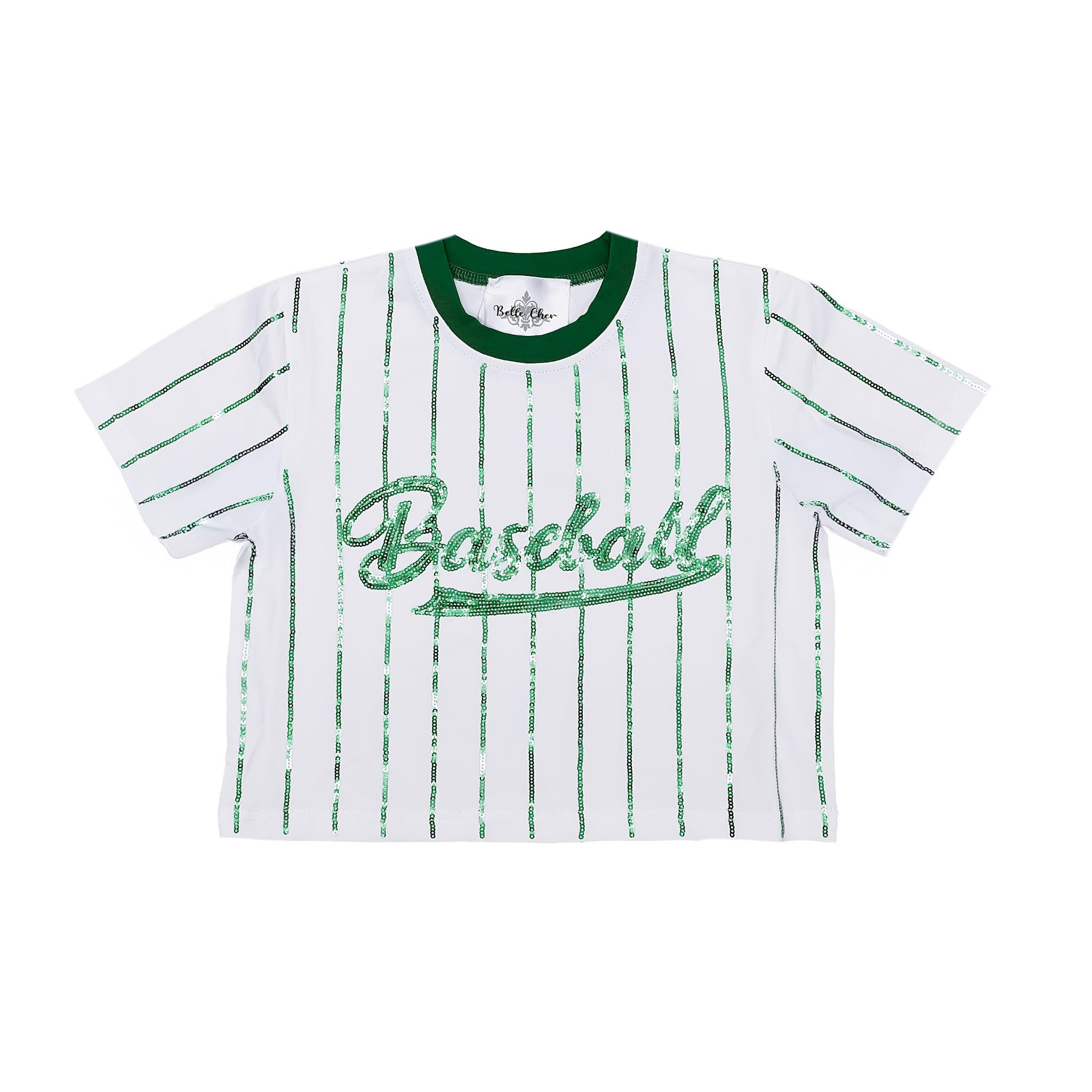 Baseball Green Striped Top