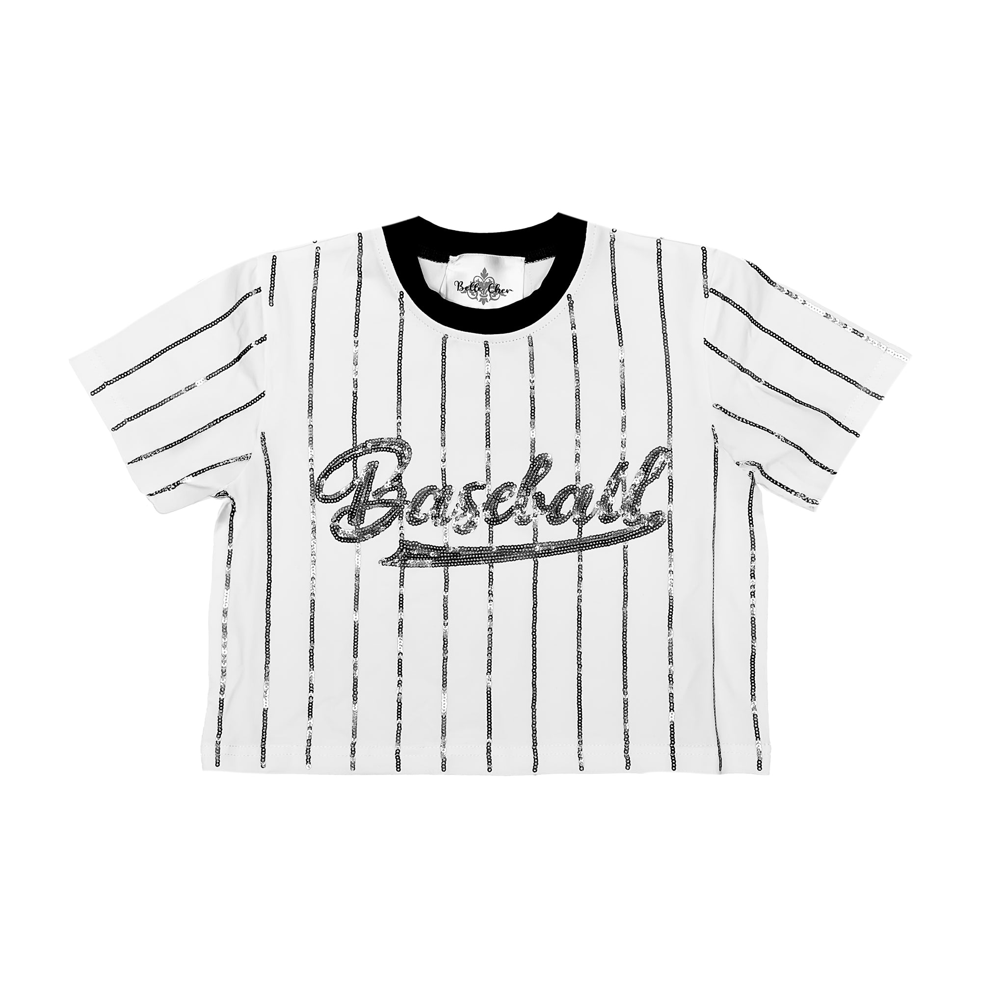 Baseball Black Striped Top
