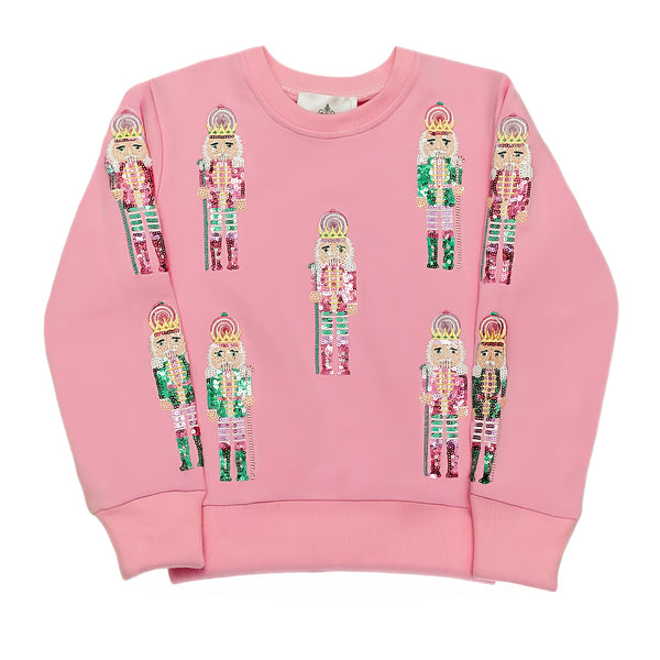 Pink and Teal Nutcracker Sweatshirt