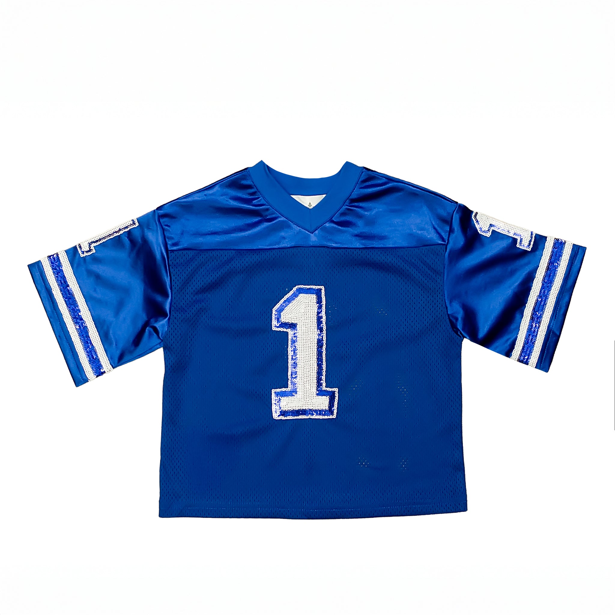 Women's Sequin Jersey - Royal Blue & White