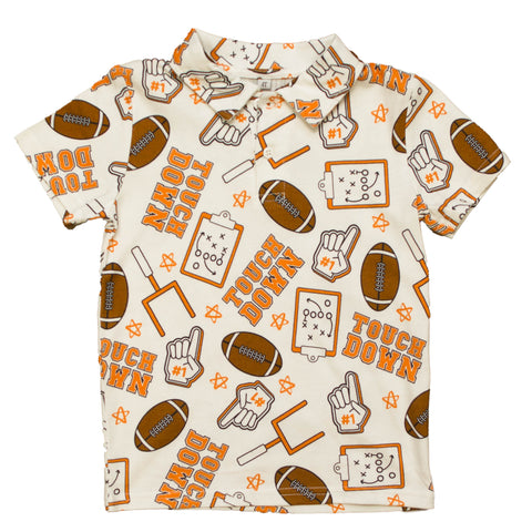 Orange Touchdown Kid Polo