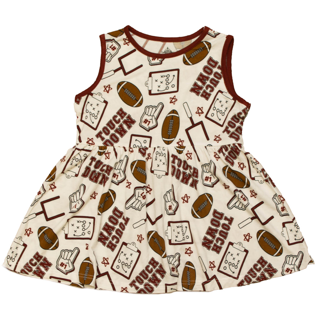 Maroon Touchdown Twirl Dress