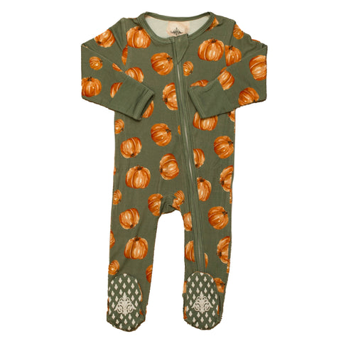 Fall Pumpkins Bamboo Romper